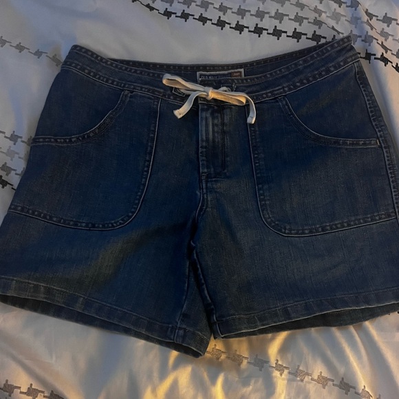 Old Navy Blue Jeans Drawstring Denim Shorts - Picture 2 of 10